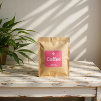 Emballage en sachet plat en aluminium pour sachets de café instantané, imprimé en gravure, résistant à l'humidité, respectueux de l'environnement, personnalisable