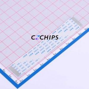 FFC-1.0-16P-100mm FFC Cable (Flexible Flat Cable) P=1mm Connector 16P 1mm 0.3mm Non-Inverting - Product Image 1