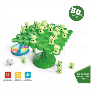 Jeu d'équilibre AJB : Jouet éducatif interactif en forme <span class=keywords><strong>de</strong></span> grenouille sur arbre, jeu <span class=keywords><strong>de</strong></span> <span class=keywords><strong>société</strong></span> d'équilibre à empiler pour enfants et adultes - Product Image 1