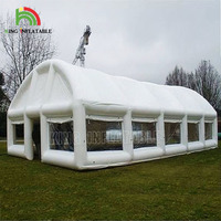 Structure de maison gonflable personnalisée de grande taille pour événements, avec éclairage LED, chapiteau de mariage gonflable, tente d'exposition