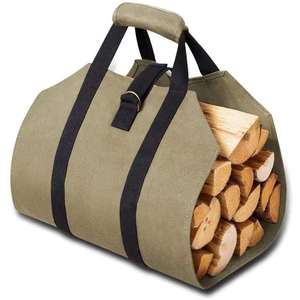 Bolsa de Almacenamiento para Leña de Tela Oxford 600D, Impermeable y Antideslizante, Bolsa de Transporte para Madera, Bolsa de Almacenamiento Impermeable Reforzada y Duradera - Product Image 1