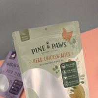 Sachets Ziplock Autoportants Haute Barrière pour Fenêtre, Pochettes Anti-humidité pour Aliments pour Animaux (Friandises pour Chiens et Snacks pour Chats)