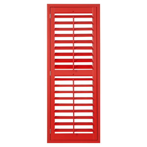 PVC màn trập Bản lề cửa sổ màn trập thiết kế hiện đại màu đỏ gỗ màn trập cho thông gió không khí - Product Image 4