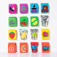 Nouveauté Impression numérique Pochette debout anti-odeur Boîte et sac en mylar holographique Emballage de 3.5 mylar pour bonbons et biscuits