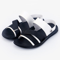 Sandales arabes d'été faites à la main, respirantes, à bout ouvert, antidérapantes, style Dubaï, avec fermeture auto-agrippante pour hommes, pour l'extérieur