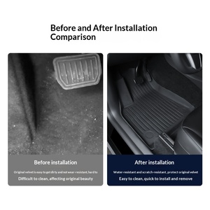 Tapis de sol de voiture TPE LHD RHD Modèle Y Respirant Imperméable Chaud Universel <span class=keywords><strong>Personnalisé</strong></span> Luxe - Product Image 3