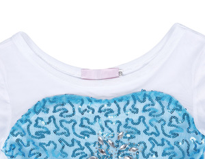 Abito da <span class=keywords><strong>Principessa</strong></span> Estivo per Bambina <span class=keywords><strong>Costume</strong></span> da Elsa <span class=keywords><strong>Principessa</strong></span> del Ghiaccio del Film d'Animazione con Lungo Scialle per Festa di Compleanno - Product Image 5