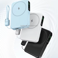 Chargeur de téléphone magnétique portable avec écran d'affichage 10000mAh