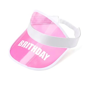 Casquette Visière Transparente en PVC Colorée pour Fête d'Anniversaire, Chapeau de <span class=keywords><strong>Soleil</strong></span>, Protection Solaire, Casquette de Sport, Visière Ouverte pour la Plage, Unisexe, Logo Personnalisé - Product Image 2