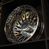SL 26X12 20X14 24X10 26X16 28X16 Velg Truk Tempa Custom Deep Lip Polished dengan 8X165.1 6X135 untuk RAM 2500 Ford F150
