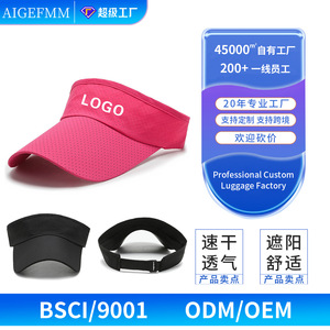 Sports Hats Visor Cap Black Breathable Sun Protection Outdoor Travel Leisure - Product Image 4
