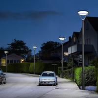 Lampu Tiang Taman Villa LED AC PC IP65 30W CCC untuk Eropa