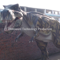 Modèle de dinosaure T-Rex géant animatronique pour extérieur, idéal pour la décoration des parcs et prairies