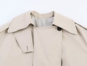 SHENZHU 2026 Nuova Collezione Primavera/Estate Abbigliamento <span class=keywords><strong>Donna</strong></span>: <span class=keywords><strong>Trench</strong></span> Lungo con Bottoni, Fiocco e Colletto a Risvolto, Maniche Lunghe, Vestibilità Ampia 3811040 - Product Image 3