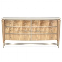 Luxueux mobilier moderne de salon salle à manger en bois buffet à 4 portes buffet