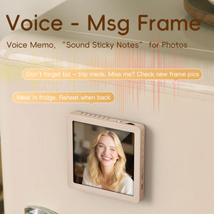 2025 nuovi arrivi Music Frame BT Speaker Cover magnetica messaggi registrabili magneti da frigo regalo Iterm Dropshipping prodotto - Product Image 3