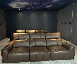 लक्जरी वास्तविक चमड़े का रिमोट कंट्रोल विस्तारित सोफा सेट लिविंग रूम विला सोफा बिस्तर के लिए इलेक्ट्रिक एक्सपेंडेबल रिमोट कंट्रोल - Product Image 5