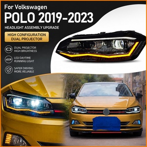Faro per <span class=keywords><strong>Volkswagen</strong></span> VW <span class=keywords><strong>Polo</strong></span> 2019-2023, Gruppo Ottico LED per Auto, Aggiornamento con Lente Bifocale ad Alta Configurazione, Accessori per Illuminazione - Product Image 2