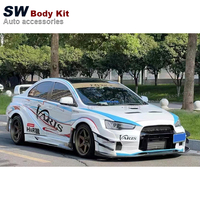 Pare-chocs avant de style SW Vrs pour MITSUBISHI EVOLUTION EVO 10 2008-2015 Pièces automobiles Kit de performance Fixation par vis Ajustement universel