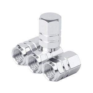 Cache-valves hexagonaux en aluminium pour pneus, couvre-valves de roue, couvre-pneus anti-poussière pour voiture, vente en gros - Product Image 1