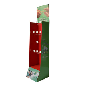 Tùy chỉnh cá nhân cửa hàng siêu thị nhai kẹo cao su treo Pegboard móc các tông sàn hiển thị đứng Rack với chốt chốt móc - Product Image 1