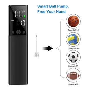नई स्वचालित गेंद पंप वायरलेस सॉकर बॉल पंप बास्केटबॉल, सॉकर, वॉलीबॉल, फुटबॉल, खेल बॉल के लिए सुई के साथ