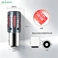Ampoule LED 1157 BAY15D P21/5W 1156 BA15S P21W BAU15S WY21W 7440 W21W T20 7443 W21/5W 84smd 2016 pour clignotant, marche arrière et feu stop
