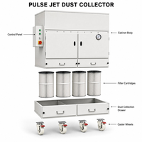 Collecteur de poussière industriel à cartouches pour fumées de soudage et fumées de découpe laser, machine de filtration à jet pulsé, unité compacte