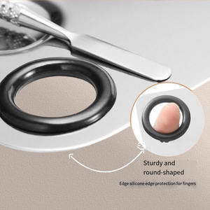 Paleta de mezcla de maquillaje de acero inoxidable con espátula paleta cosmética para base Nail Art herramienta de artista de maquillaje profesional - Product Image 5