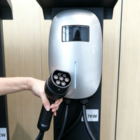 Chargeur mural pour véhicule électrique 7KW 32A Type 2 monophasé 220V, Wallbox domestique AC Niveau 2 IEC 62196-2 EVSE pour véhicule électrique