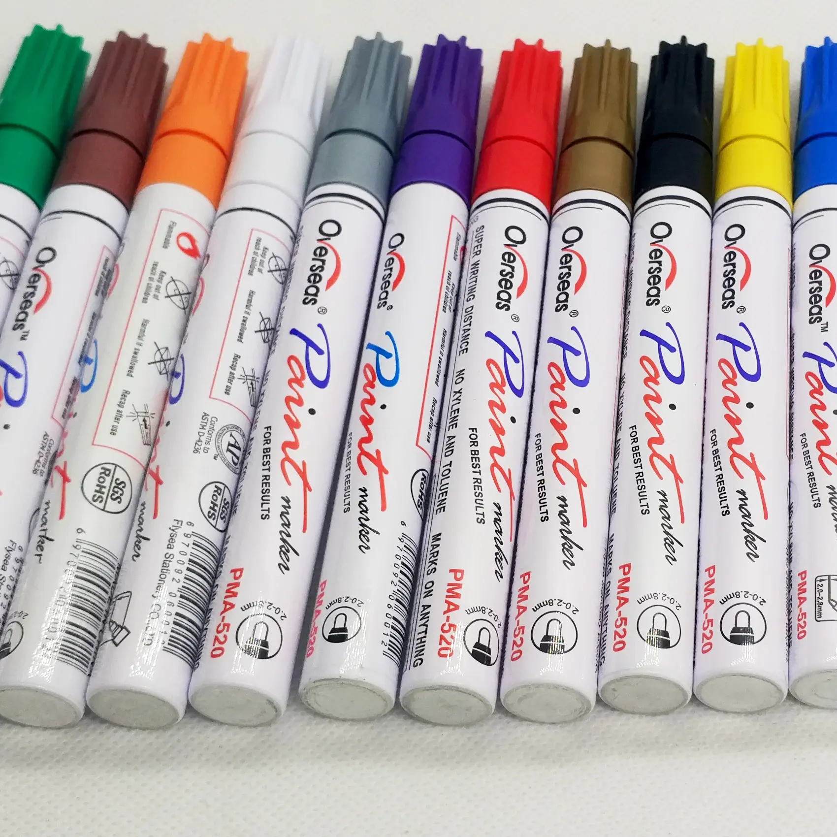 Overzeese Olieverf Markers, Extra Fijn, Diverse Kleuren, 12 Count-Geweldig Voor Rock Schilderen