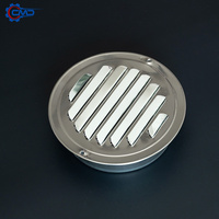 Grille d'aération ronde en acier inoxydable de qualité professionnelle, diffuseur de sortie d'air brossé, protection contre la pluie, les insectes et les rongeurs
