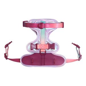 Orta ve büyük köpekler için mor katı desen Polyester evcil hayvan koşumu ayarlanabilir anti-ayrılıkçı göğüs askısı - Product Image 3