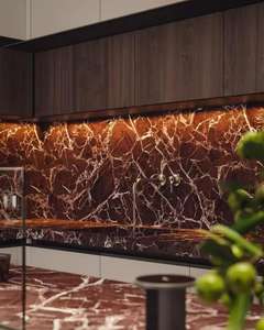 Marbre Rosa Levanto en pierre naturelle de couleur rouge pour plans de travail et comptoirs, résistant à l'eau, idéal pour les hôtels, les salles à manger et les salons - Product Image 3