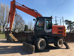 Excavatrice hydraulique sur roues de 15 tonnes, marque chinoise de premier plan ZX140W, avec godet de 0,51 m³, pièces de rechange et <span class=keywords><strong>tarière</strong></span> pour l'agriculture - Product Image 5
