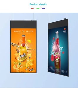 Personalizado OEM Digital Poster Screen Two-Sided 4K HD Toque Capacitivo Opcional Uso Interno para Elevador do Aeroporto Varejo & Hotel - Product Image 2