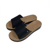 Sandales classiques pour femmes en PU à bout ouvert, légères, souples, antidérapantes et confortables pour l'été en extérieur