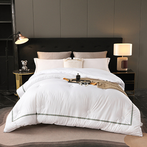 Edredón lavable de algodón ligero de verano blanco de gama alta con aire acondicionado para hoteles y estancias en el hogar, ropa de cama central para un estilo cómodo - Product Image 1