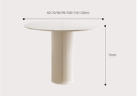 Ensemble de table à manger moderne Dishi 4-6 places Ronde et carrée en marbre pour la maison et le restaurant Meubles de salon