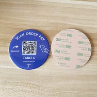 Impresión digital QR Code Epoxy Card Table Smart Tap Nfc Tag Sticker para pedidos/Google Review