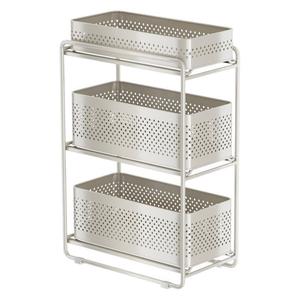 Multifunctional <b>Standing</b> Metal Kitchen Storage Rack Seasoning Rack Pull-Out Basket for <b>Pans</b> Bowls - Product Image 1