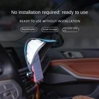 Support de téléphone portable pare-soleil, pare-soleil pour fenêtre avant anti-éblouissement, pour utilisation au lit, en matériau ABS, hauteur réglable, avec patin adhésif