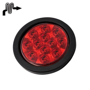 Marqueur latéral à Led pour camion, 4 pouces, <span class=keywords><strong>blanc</strong></span>, ambre, jaune, rond, 12V, 10 pièces, nouveau produit - Product Image 3