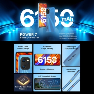 Téléphone robuste Umidigi Power 7 avec appareil photo, 4 Go + 128 Go, <span class=keywords><strong>meilleur</strong></span> prix, <span class=keywords><strong>smartphone</strong></span> Umidigi Power 7 avec appareil photo - Product Image 3