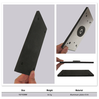 Plaque de support carrée en PVC de 183*92mm à 4 trous pour ponceuse électrique, remplacement pour le ponçage du bois et du métal