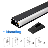 Profilé lumineux LED en aluminium VST pour armoire, meuble, vitrine, étagère de magasin, boutique de vêtements