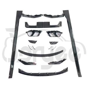Accesorio de afinación Canards, difusor de parachoques trasero, faldón lateral de escape, Kit de carrocería de coche para <span class=keywords><strong>BMW</strong></span> G80 G82 M3 <span class=keywords><strong>M4</strong></span> 2024, labio delantero de fibra de carbono - Product Image 1
