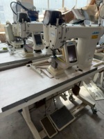 Machine à coudre industrielle d'occasion Juki DP-2100 à entraînement direct, à tête sèche, pour l'encolurement des manches, avec dispositif de programmation