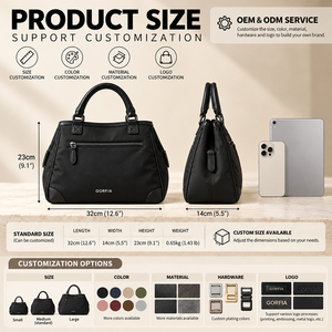 Maletín de Negocios Personalizado para Hombre, de Nailon Negro, Estilo Clásico, Bolso de Hombro Práctico, Venta al Por Mayor Directa de Fábrica, OEM - Product Image 4