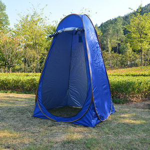 Carpa de Cambio de Ropa para Exteriores, Tela Plateada 180T Impermeable, Capa Única, Verde Militar, Carpa de Ducha Portátil para Camping y Pesca - Product Image 2